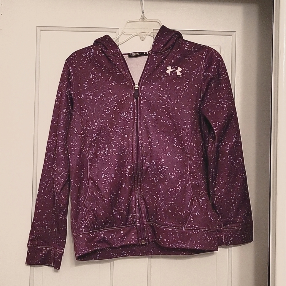 Under Armour zip up hoodie purple L